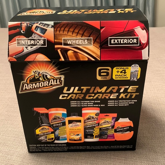 NWT ARMOR-ALL Ultimate Car Care Kit 6 pc. Set +Air Fresheners